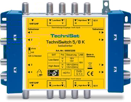 TechniSat TechniSwitch 5/8 K - RF-förstärkare/delare