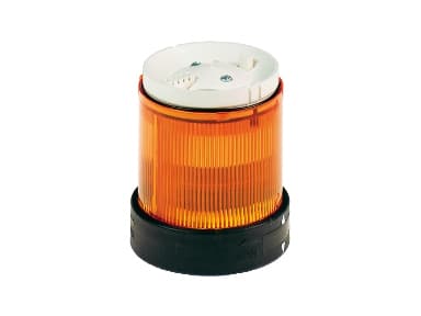 Harmony XVB Ø70 mm lystårn, lysmodul med fast lys for løs BA15d lyskilde < 250V i orange farve