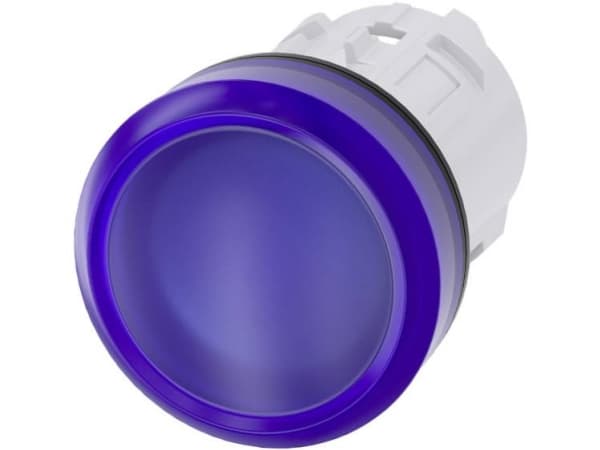Siemens merkkivalo 22mm pyöreä sininen linssi sileä 3SU1001-6AA50-0AA0 ( 3SU10016AA500AA0 )