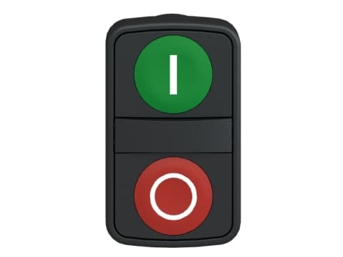 Schneider Electric ZB5, Nappi, Vihreä, IP66, IK03, 23 g, 26 g