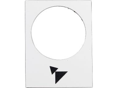Tarra valkoinen suorakulmainen 30x40mm FORWARD BACK ZB2BY4915