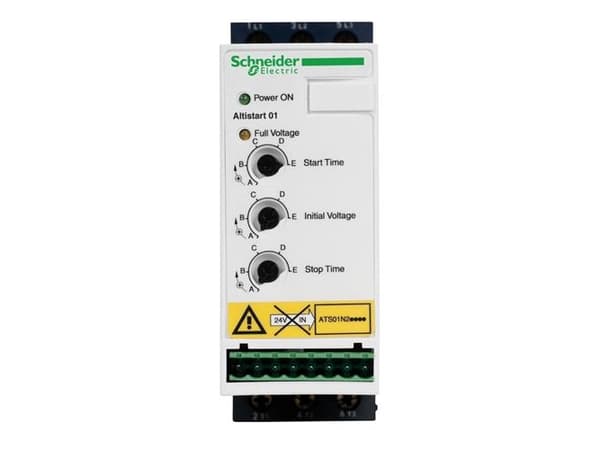 SCHNEIDER ELECTRIC Softstarter 9A, 3-fasreglering380-415V, 4kWMedinbyggd bypass