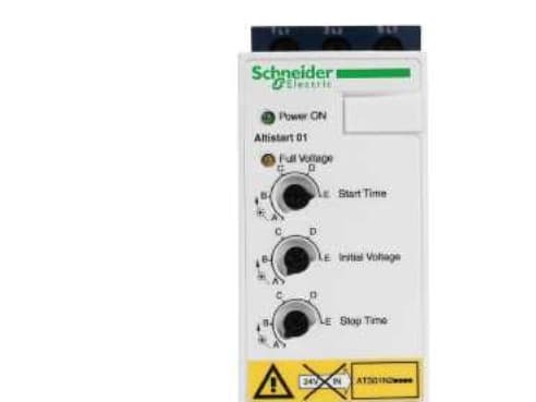 SCHNEIDER ELECTRIC Softstarter 9A, 3-fasreglering380-415V, 4kWMedinbyggd bypass