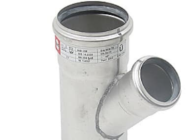 Blücher gr.rør 45gr.75-50mm - strømlinet AISI 316L.Syrefast stål