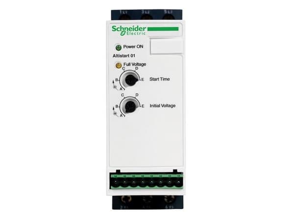 Schneider Electric Pehmokäynnistin 1/3-vaihe 110-480V 12A 1.5/2.2/5.5kW 230400V Altistart (ATS01N112FT)