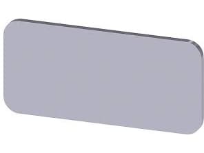 Siemens 3SU1900-0AC81-0AA0 Betegnelsesskilt Sølv 10 stk