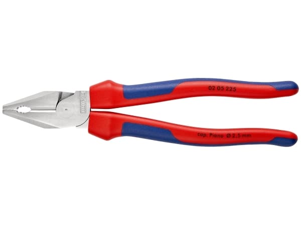 Knipex 02 05 225, Stål, Blå, Rød, 22,5 cm, 400 g