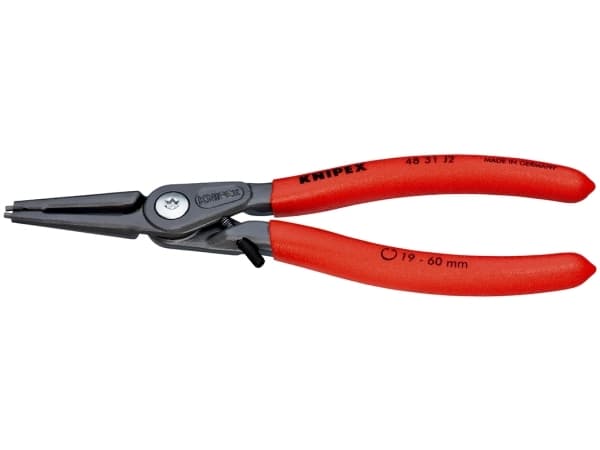 Knipex 48 31 J2, Låsringstång, Kromvanadinstål, Stål, Plast, Röd, 180 mm, 175 g