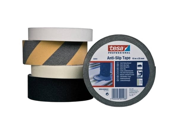 Skridsikker tape Tesa 60950, 25 mm x 15 m, sort