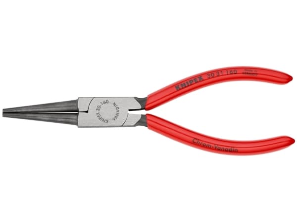 Knipex 30 31 16, Nåltänger, 2,5 mm, 4,1 cm, Stål, Plast, Röd