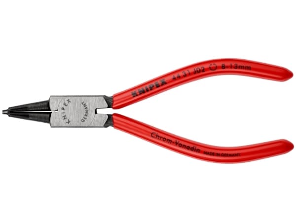 Knipex 44 31 J02, Låseringtang, Kromvanadiumstål, Plast, Rød, 140 mm, 90 g