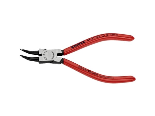 Knipex 44 31 J02, Låseringtang, Kromvanadiumstål, Plast, Rød, 140 mm, 90 g