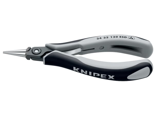 Knipex 34 32 130 ESD, 1 mm, 2,37 cm, Stål, Grå, 135 mm, 62 g