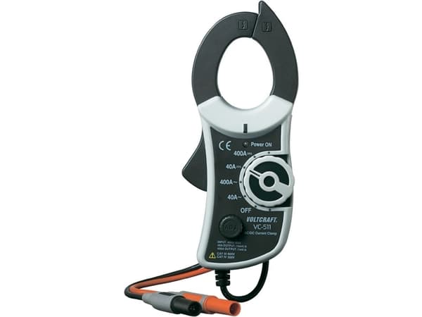 VOLTCRAFT VC-511 Strømtangsadapter Måleområde A/AC (område): 0 - 400 A Måleområde A/DC (område): 0 - 400 A