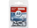Miniatyrbilde 3 av 4: Novus Office 106440900 Blindnittemøtrik (Ø x L) 9 mm x 15 mm M6 Aluminium Aluminium 10 stk