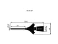 Miniatyrbild 3 av 5: SKS Hirschmann Micro-KLEPS Crocodile Clip Connector: 0,64 mm CAT I Svart