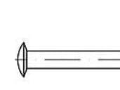 TOOLCRAFT 112341 Linsenitte (Ø x L) 3.5 mm x 8 mm Stål 1000 stk