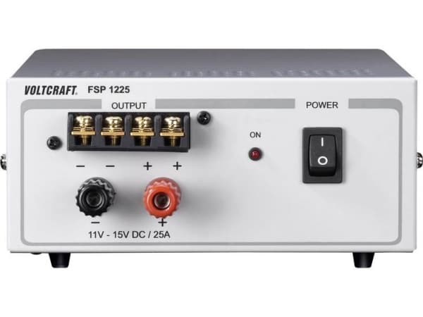 Laboratorioteholähde, kiinteä jännite VOLTCRAFT FSP 1225 11 - 15 V/DC 25 A 375 W Lähtöjen lukumäärä 1 x (FSP 1225)
