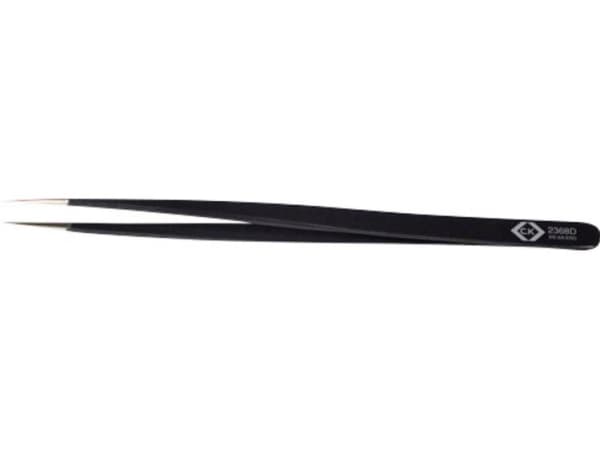 C.K T2368D ESD Pincet SS SA-ESD Spids, smal, ekstra fin 140 mm