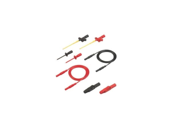 SKS Hirschmann PMS 2600 Säkerhetsmätledningssats [Lamellanslutning 4 mm - Lamellanslutning 4 mm] 1,00 m Svart, röd 1 st