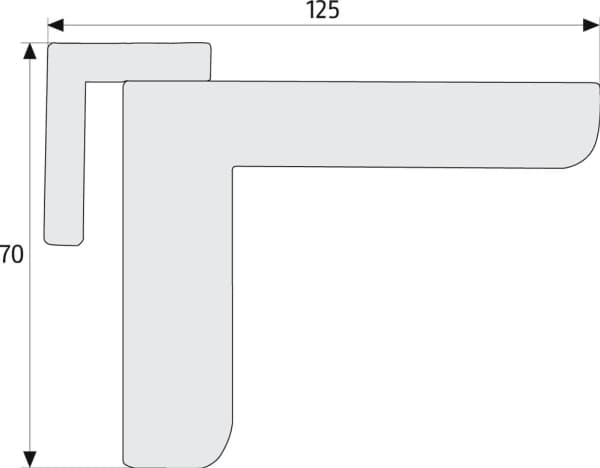 ABUS 2603 S CL/DFNLIESPP, För bostadsfastigheter, Övre dold dörrstängare, Innerdörr / Ytterdörr, Varken vänster- eller högerstängning, Enkeldörr / Du