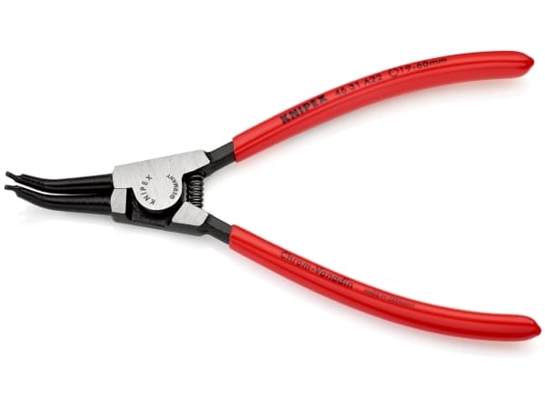 Knipex 46 31 A22, Låsringstång, Kromvanadinstål, Plast, Röd, 185 mm, 133 g