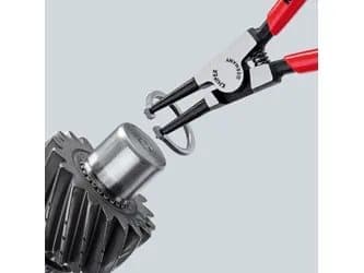 Knipex 46 31 A22, Låsringstång, Kromvanadinstål, Plast, Röd, 185 mm, 133 g