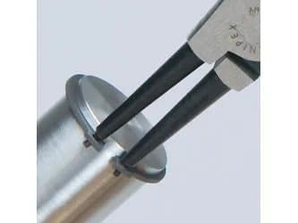 Knipex 46 31 A22, Låsringstång, Kromvanadinstål, Plast, Röd, 185 mm, 133 g