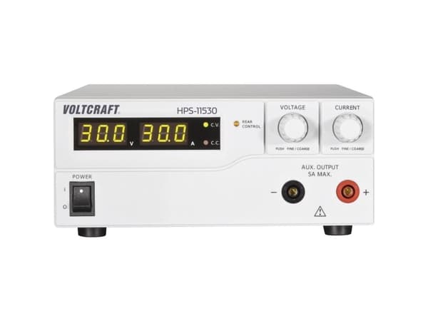 Voltcraft laboratorioteholähde, säädettävä HPS-11530 1 - 15 V/DC 0 - 30 A 450 W 1 x kaukosäädin (HPS-11530)