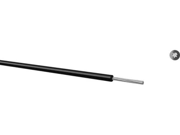 Kabeltronik 060110009 Johdin LiYv 1 x 1 mm² Musta 100 m
