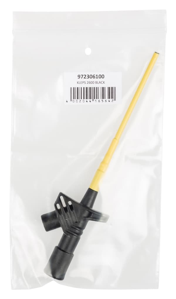 SKS Hirschmann KLEPS 2600 Turvallisuuskrokotiilijalkaliitin 4 mm CAT II Musta