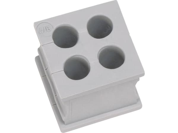 Icotek Kt 4/4 Grommet Slotted Clamp Ø Max 4mm Elastomer Gray 1