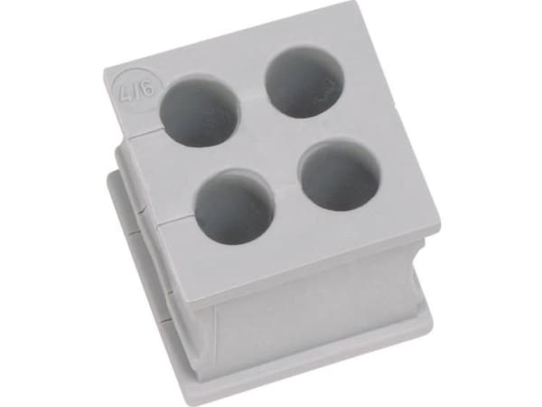 Icotek Kt 4/4 Grommet Slotted Clamp Ø Max 4mm Elastomer Gray 1