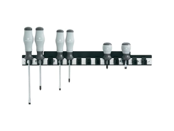 TOOLCRAFT 88 68 87 TOOLCRAFT skruvmejselhängare i aluminium (L x B) 435 mm x 48 mm