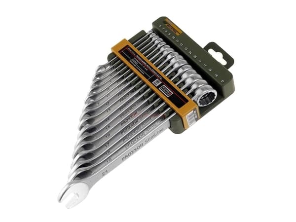 Proxxon Industrial 23821 Gaffelnyckelsats 15 stycken 6 - 21 mm