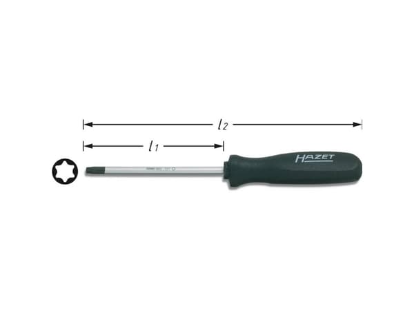 Hazet Værksted Torx-skruetrækker Størrelse T 27 Klinge-længde: 99 mm 1 stk