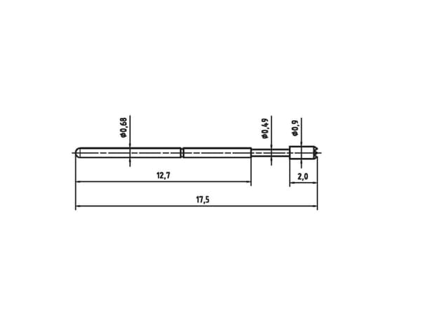PTR 1007-C-0.7N-AU-0.9C Precisionssond