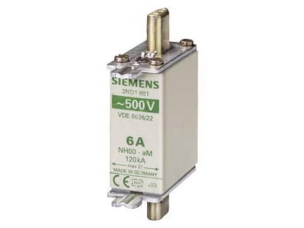 Siemens 3ND1801 Sikringsindsats Sikringsstørrelse = 0 6 A 500 V