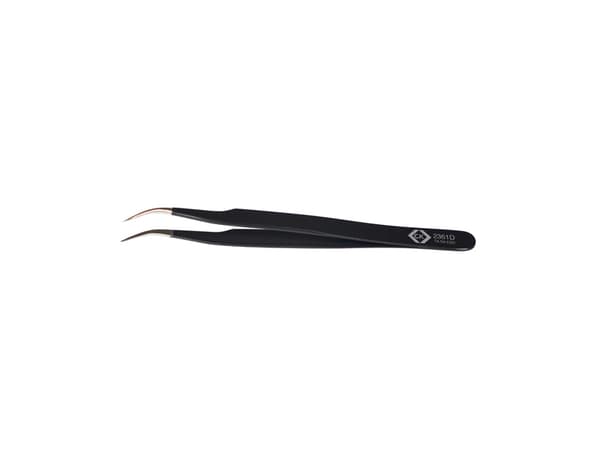 C.K T2361D ESD Pincet 7a SA-ESD Spids, bøjet, fin 120 mm