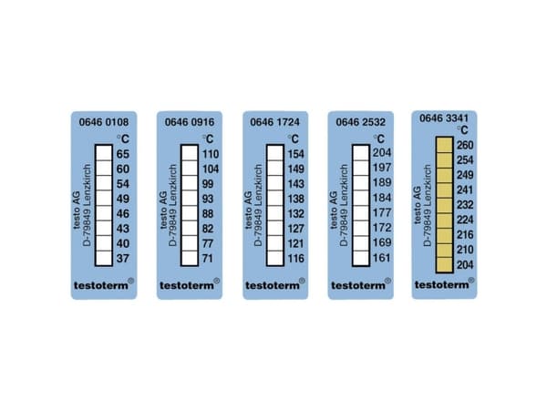 testo testoterm Temperaturmålestrips 204 til 260 °C