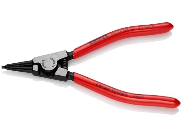Knipex 46 11 G1, Låseringtang, Kromvanadiumstål, Plast, Rød, 140 mm, 85 g