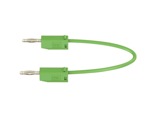 Stäubli LK205 Testledning [Lamellanslutning 2 mm - Lamellanslutning 2 mm] 0,60 m Grön 1 st