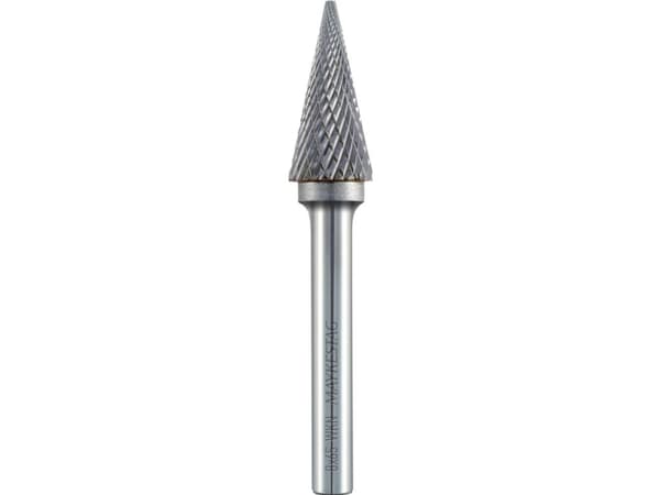 Alpen 783606112100 Fræsestift Hårdt metal Kegle Længde 70 mm Mål, Ø 12 mm Skaftdiameter 6 mm