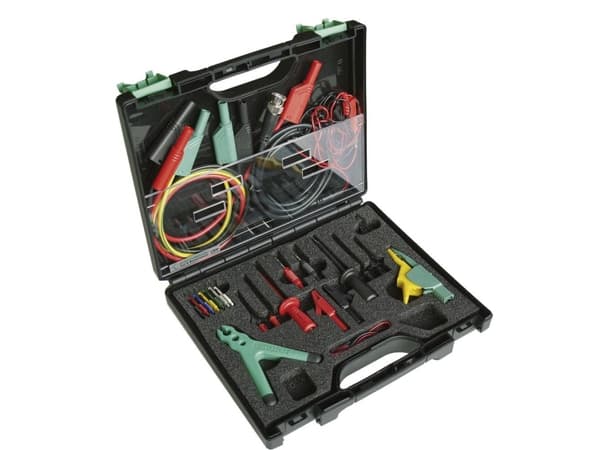 SKS Hirschmann PMS SKS Elektronik Säkerhetskrokodilklämmor Koppling 4 mm, Koppling 2 mm, Koppling: 0,64 mm CAT III 1000 V Svart, röd, gul Grön