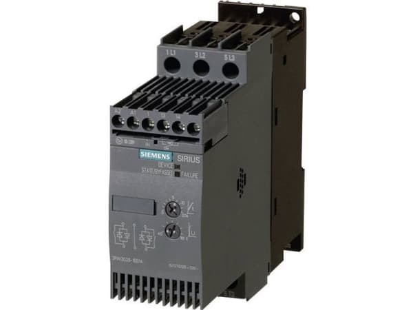 Siemens 3RW3013-1BB14 3RW30131BB14 Softstart-enhet Motoreffekt vid 400 V 1,5 kW Motoreffekt vid 230 V 0,75 kW 400 V/AC Nominell ström 3,6 A