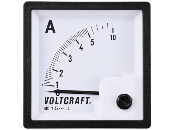 VOLTCRAFT AM-72X72/5A AM-72X72/5A Analogt installationsmåleinstrument AM-72X72/5A 5 A Blødt jern
