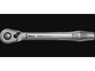 Wera 8004 A, Hylsnyckel, 1 styck, Krom, CE, Handtag till hylsnyckel, 1 styck