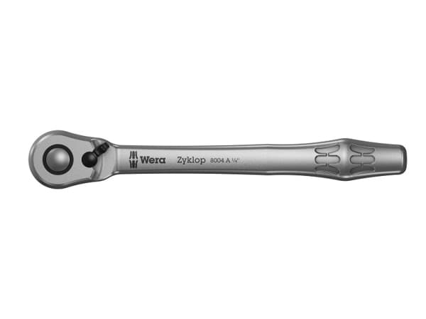 Wera 8004 A, Hylsnyckel, 1 styck, Krom, CE, Handtag till hylsnyckel, 1 styck