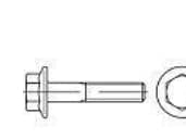 TOOLCRAFT 148371 Sekskantsskruer med flange M12 40 mm Udvendig sekskant Stål Zinklamel-belagt 100 stk