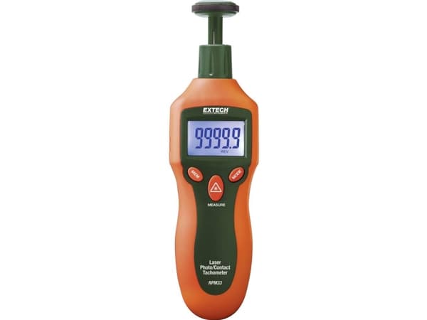Extech RPM33 kierroslukumittari Mekaaninen , optinen 2 - 19999 RPM 2 - 99999 RPM